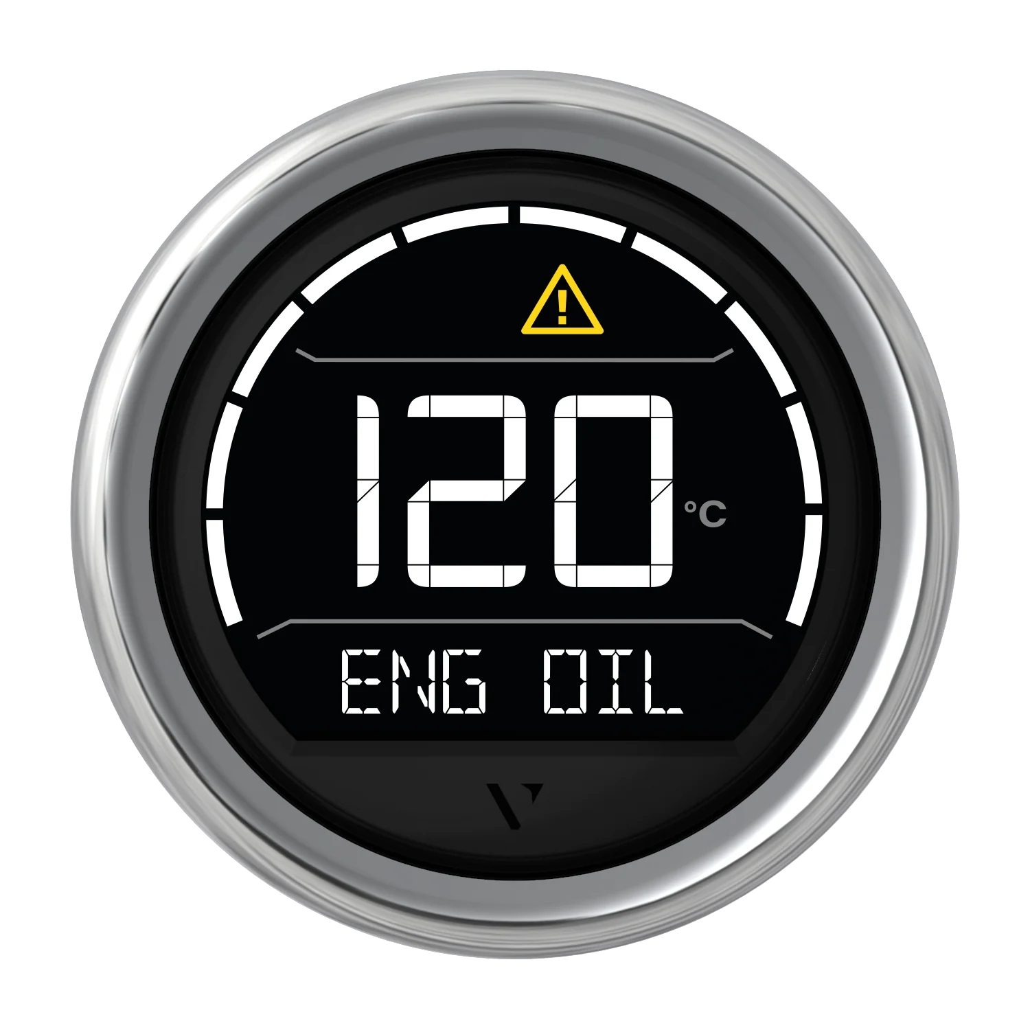 Veratron VL Digital 52 Multifunction Gauge - Round Chrome