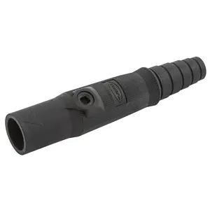Hubbell HBL15MBK single-pole male plug in black