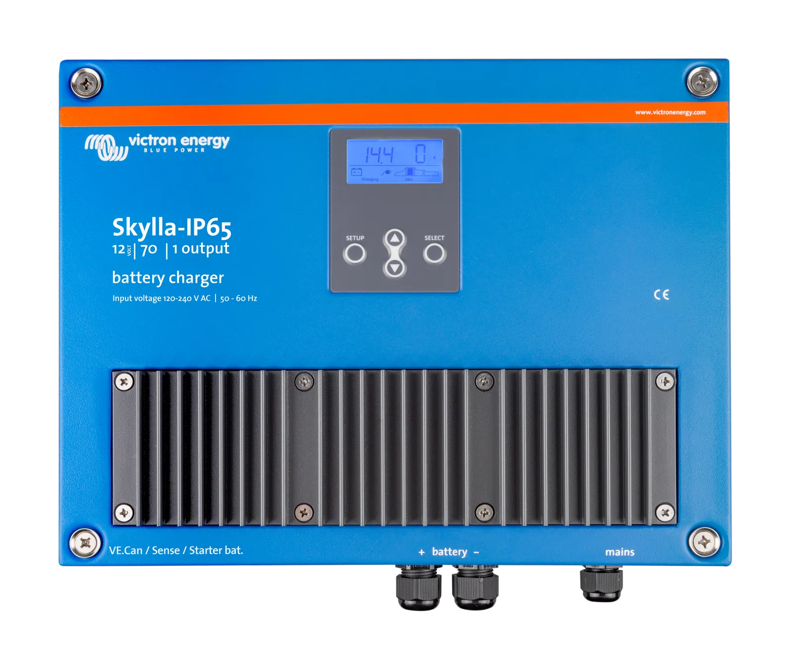 Victron Skylla-IP65 Charger 12 V 70 A - 1+1 Outputs, 90–265 V AC