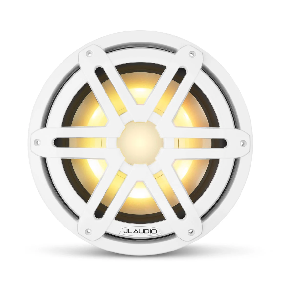JL Audio M3 Marine Subwoofer, 10" with LED and White Sport Grille (M3-10IB-S-Gw-i-4)