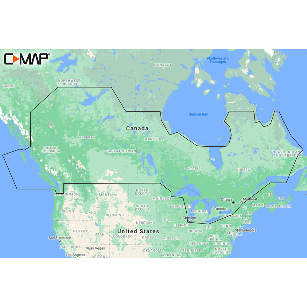 C-MAP M-NA-Y216-MS Canada Lakes REVEAL™ Inland Chart — M-NA-Y216-MS