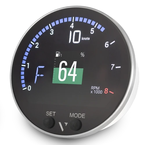 Veratron VMH 35 GPS round multifunction marine display