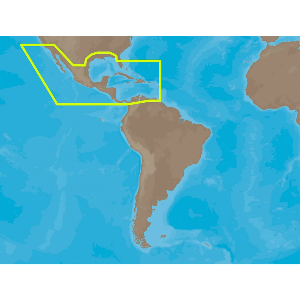 C-MAP MAX NA-M027 - Central America & The Caribbean - SD Card — M-NA-M027-MS