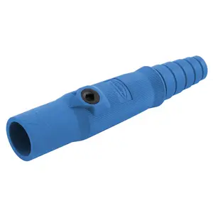 Hubbell HBL15MBL single-pole male plug in blue