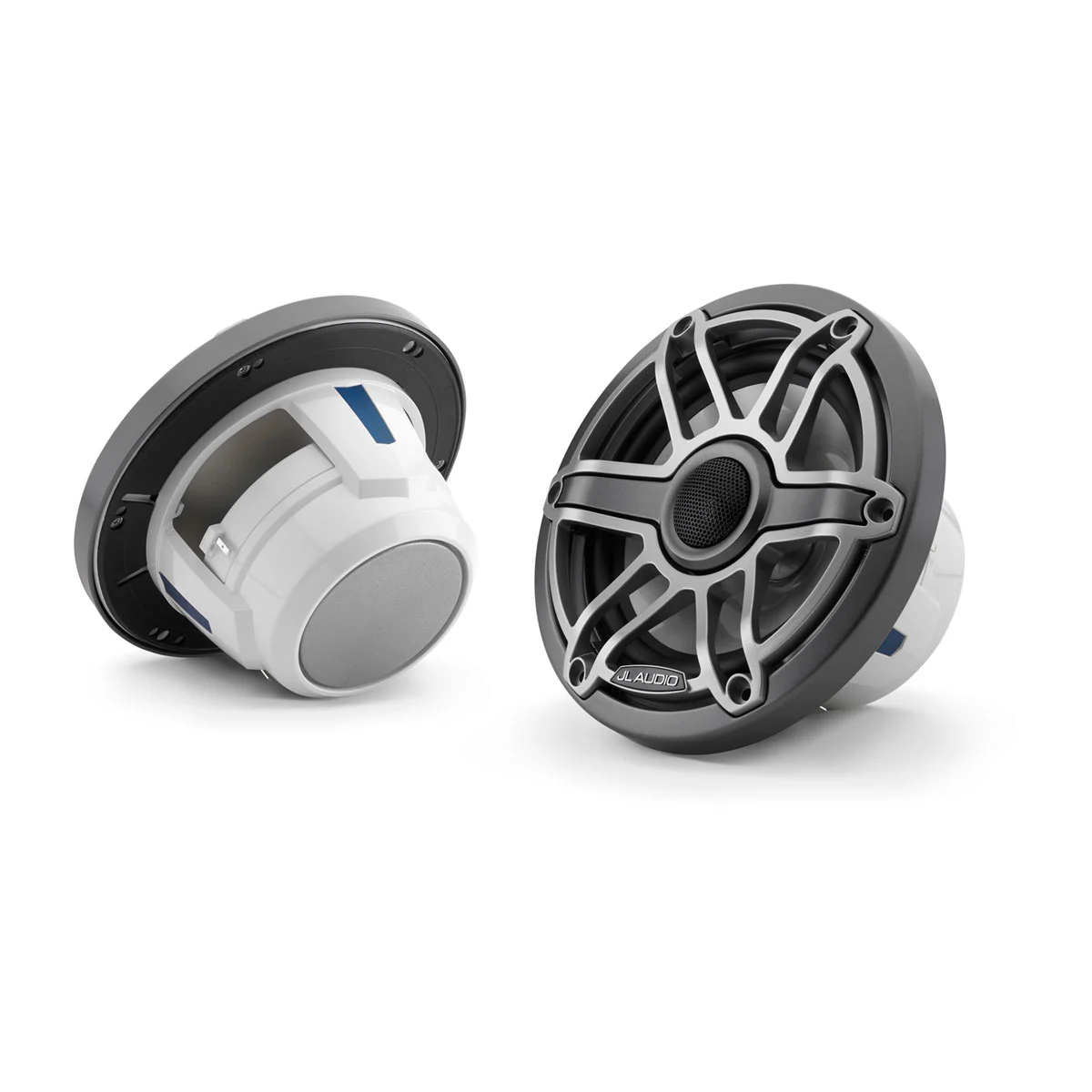 JL Audio M6 Marine Speakers, 6.5" with Titanium Sport Grille (M6-650X-S-GmTi)