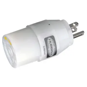 Hubbell HBL31CM28 marine power adapter in white