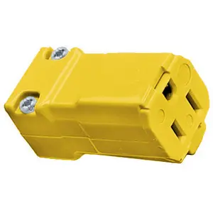 Hubbell HBL52CM69V marine connector body in yellow