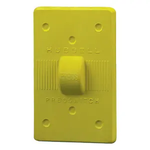 Hubbell HBL17CM50 weatherproof cover in yellow