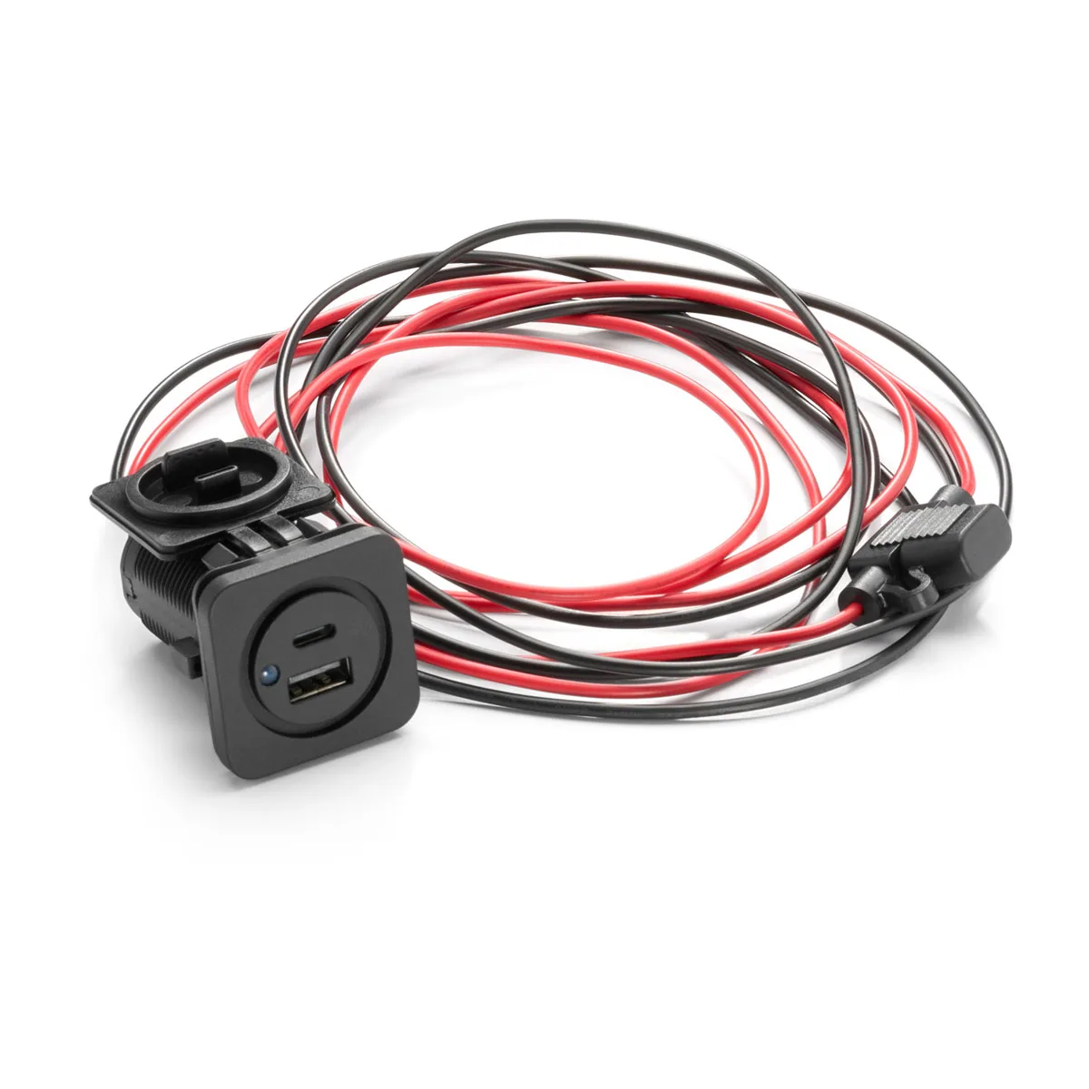JL Audio Charging Jack for Panel-Mounting, 6' (1.8 m) (XMD-USBCA/CHG2X-PNL)