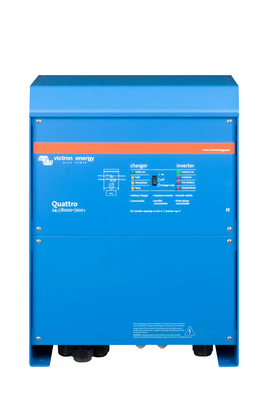 Victron Quattro 24/8000 200-100/100 230 V VE.Bus inverter product view