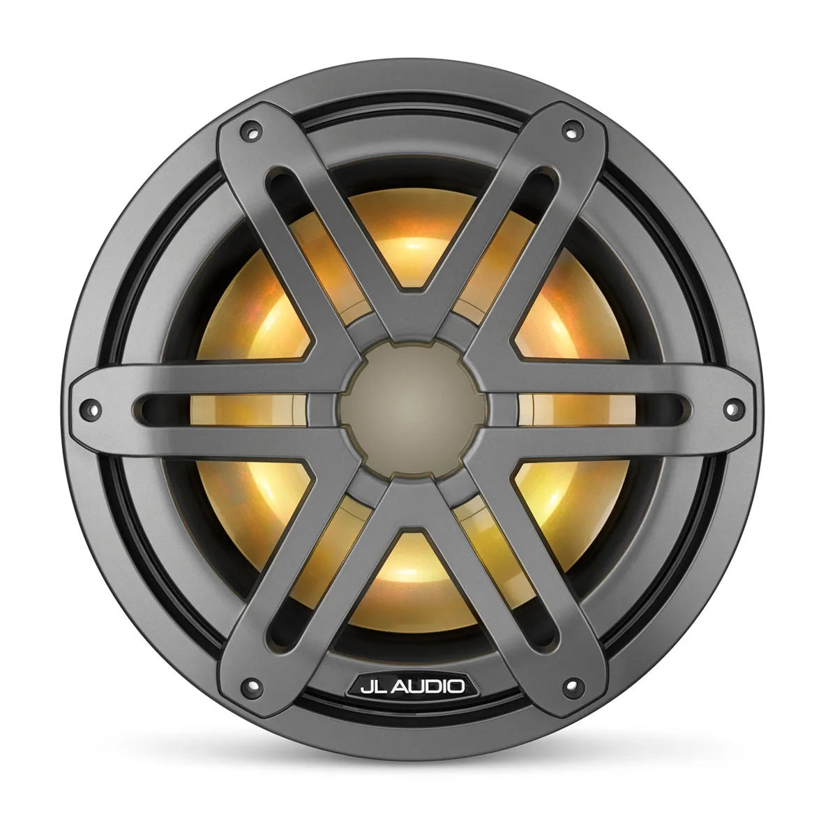 JL Audio M3 Marine Subwoofer, 10" with LED and Gray Sport Grille (M3-10IB-S-Gm-i-4)