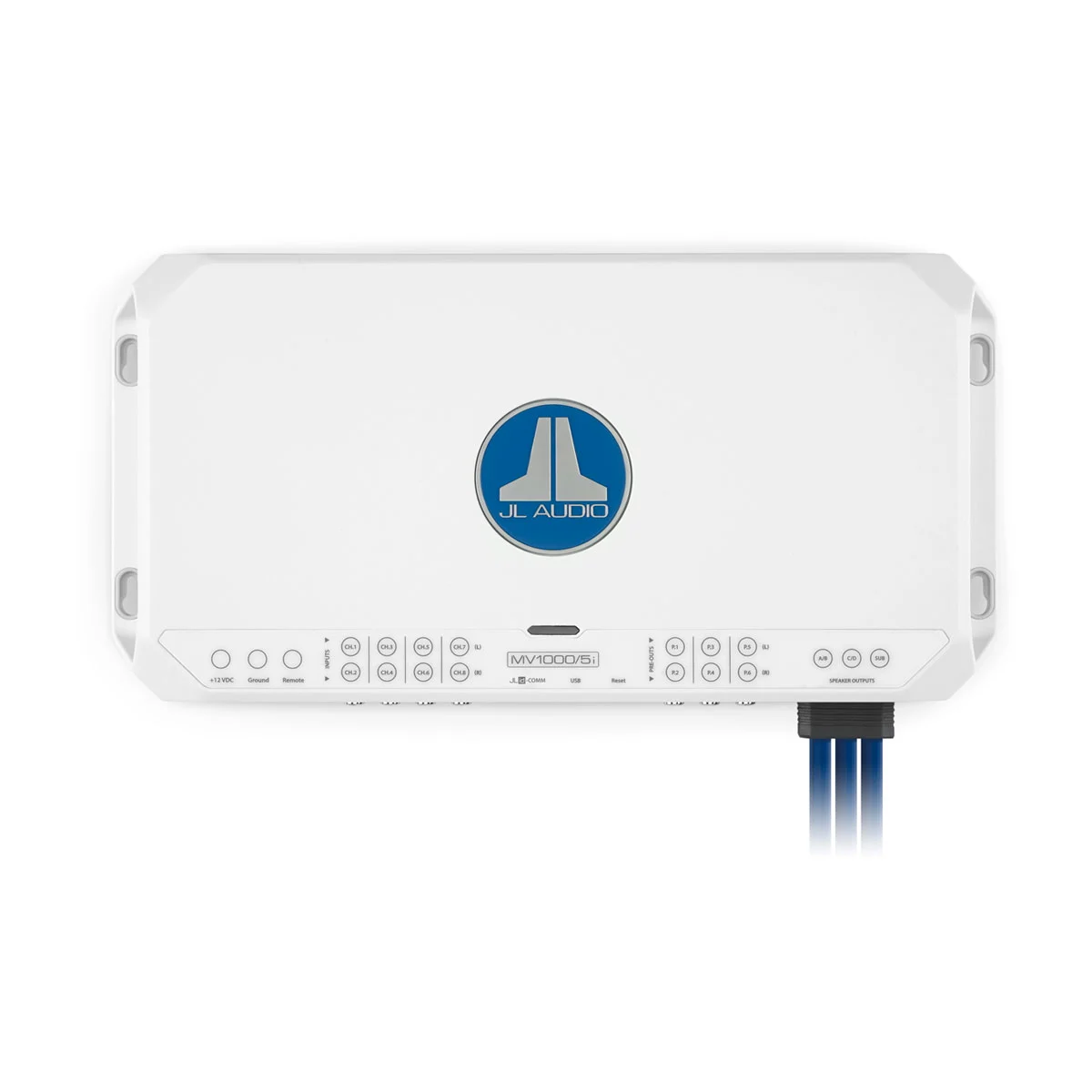 JL Audio MVi Marine Amplifier, 5 Channel Marine System Amplifier (1000 watts) (MV1000/5i)