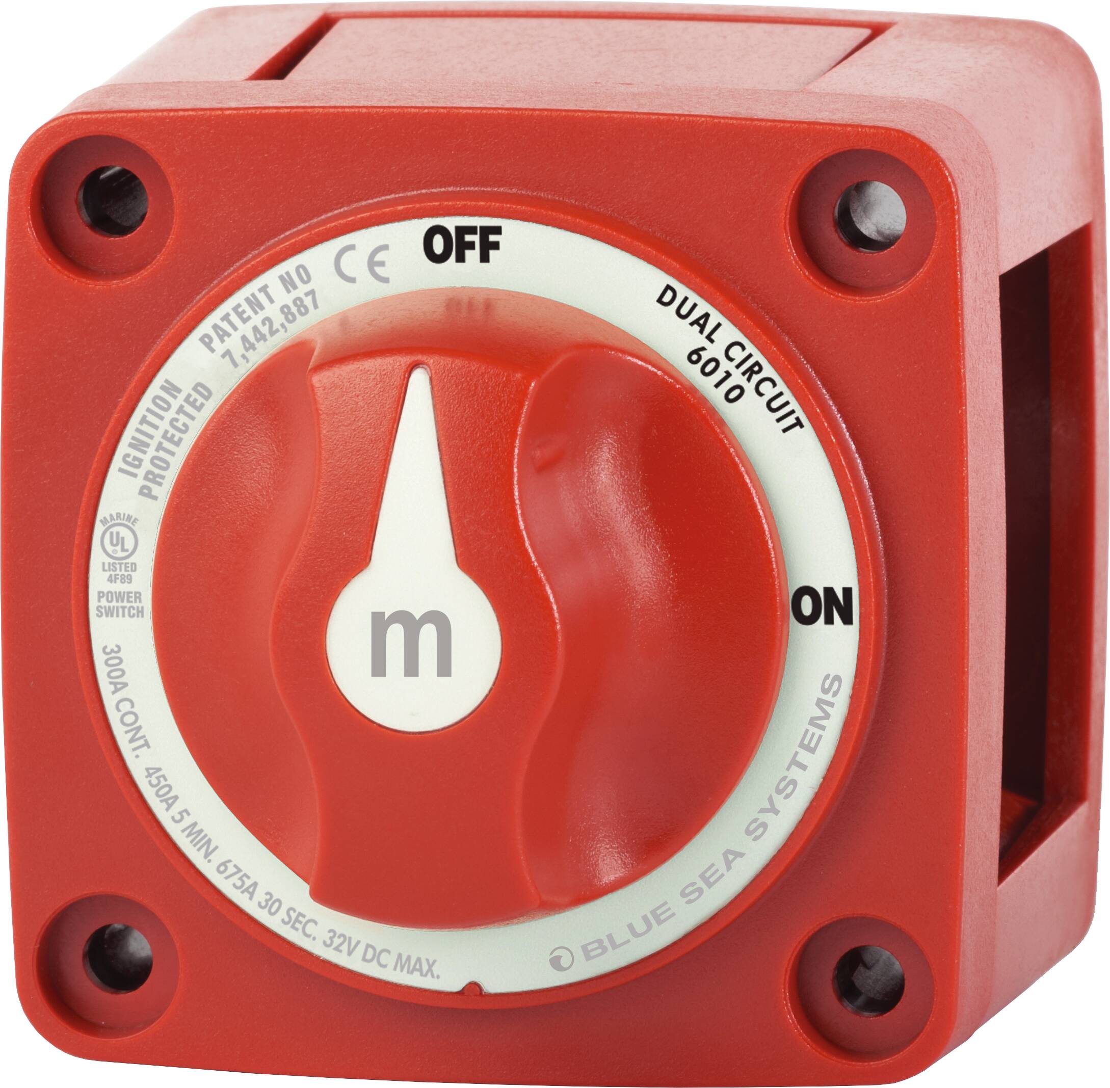 Blue Sea Systems m-Series Mini Dual Circuit Battery Switch