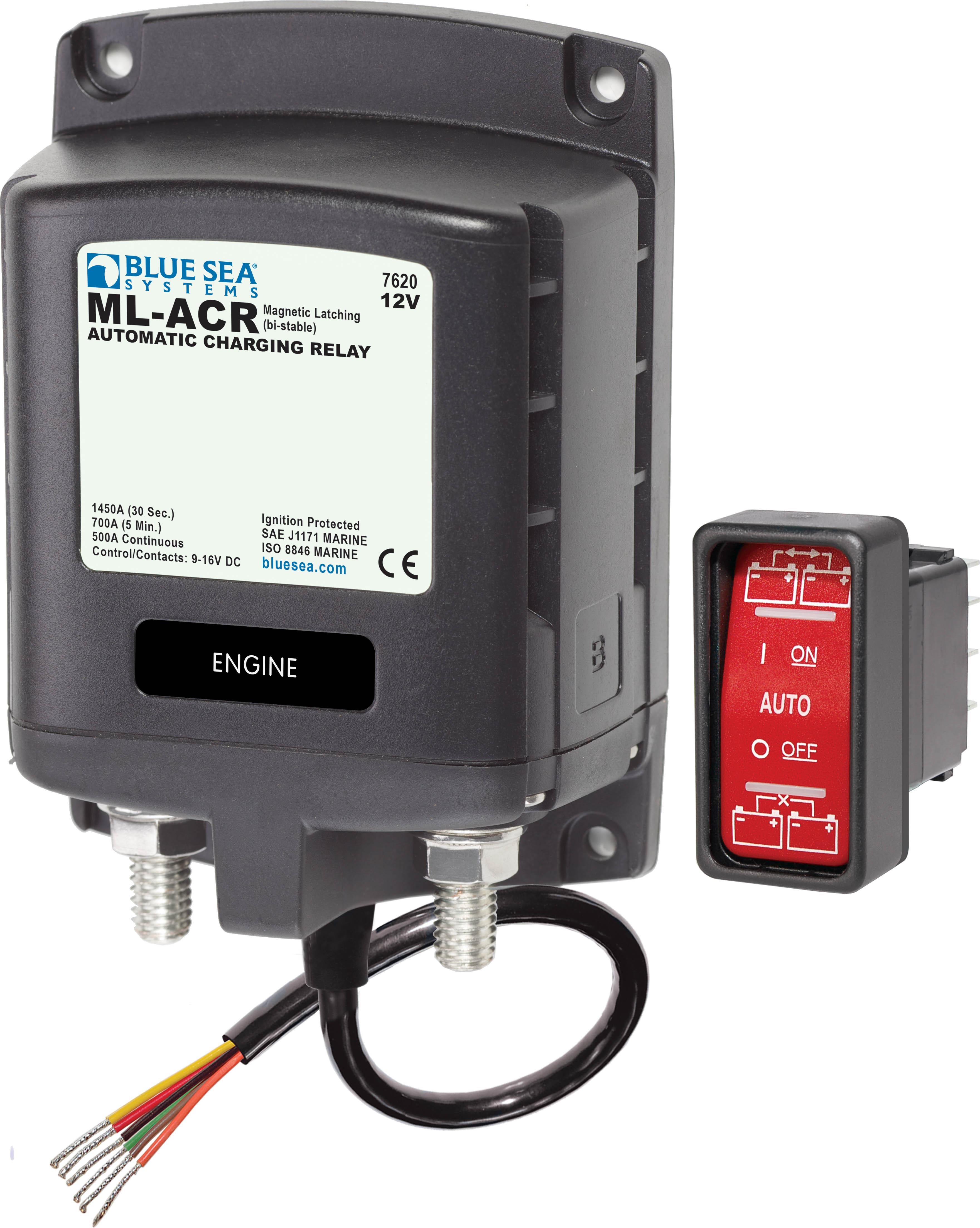 Blue Sea Systems ML-ACR Automatic Charging Relay - 12V DC 500A