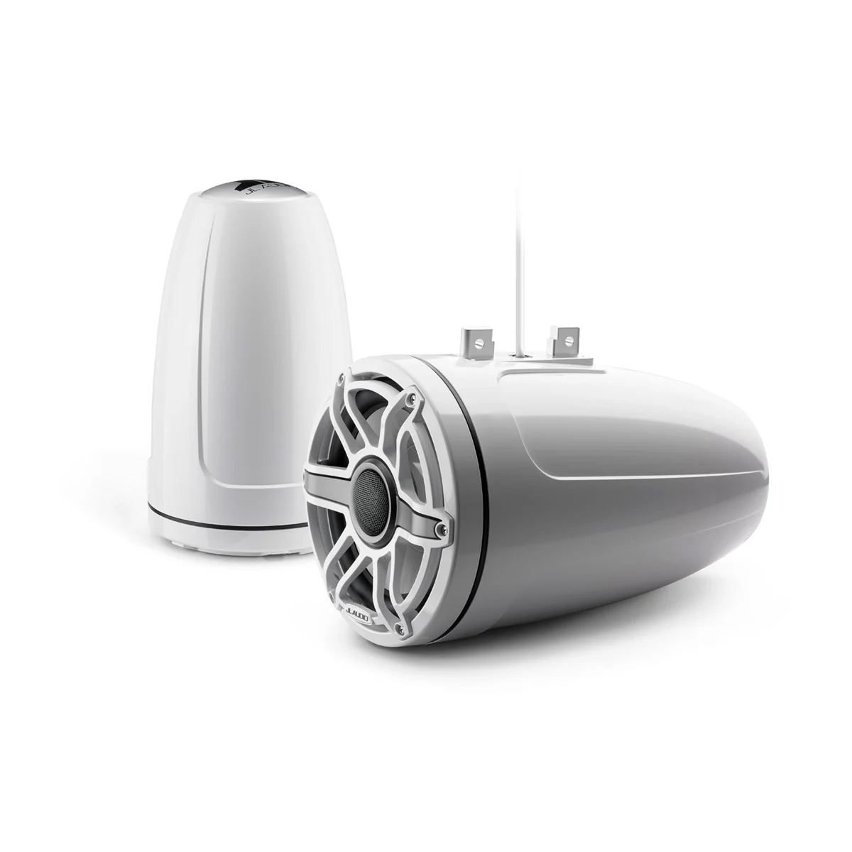 JL Audio M6 Enclosed Tower Speakers, 8.8" with White Sport Grille (M6-880ETXv3-Gw-S-GwGw)