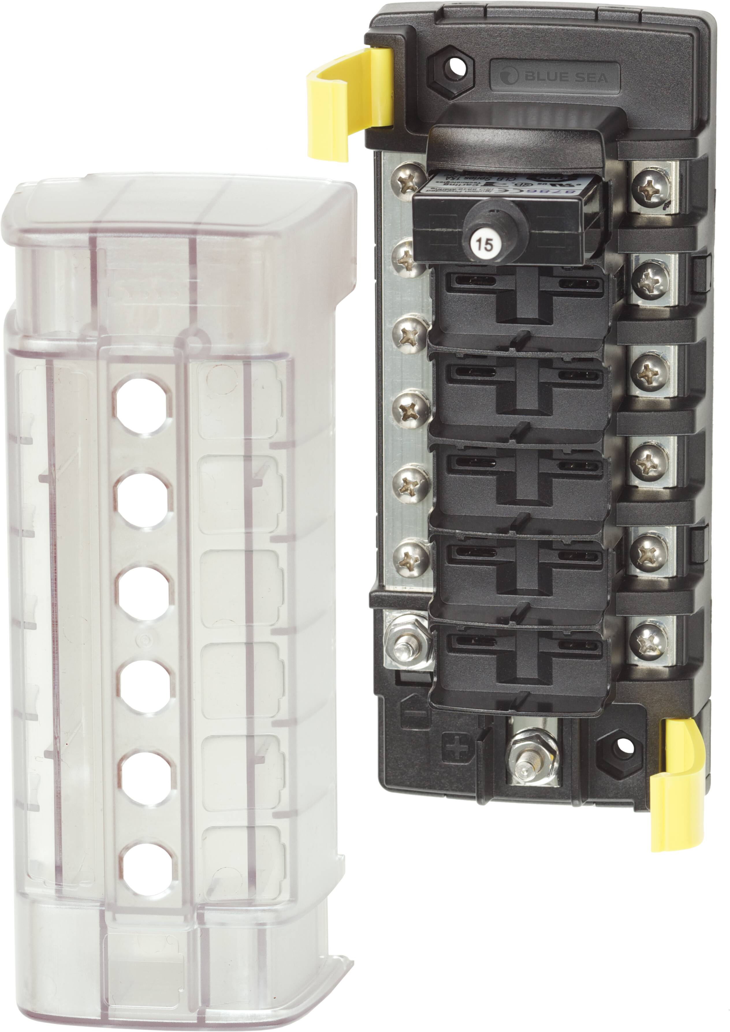 Blue Sea Systems ST CLB Circuit Breaker Block - 6 Position with Negative Bus