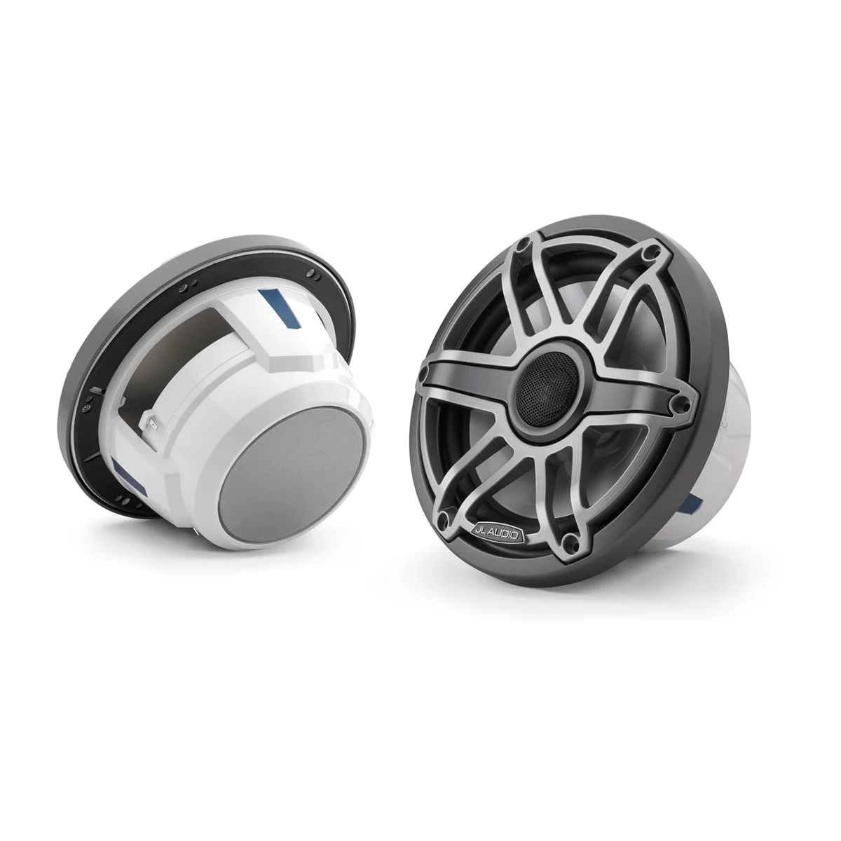 JL Audio M6 Marine Speakers, 7.7" with Titanium Sport Grille (M6-770X-S-GmTi)