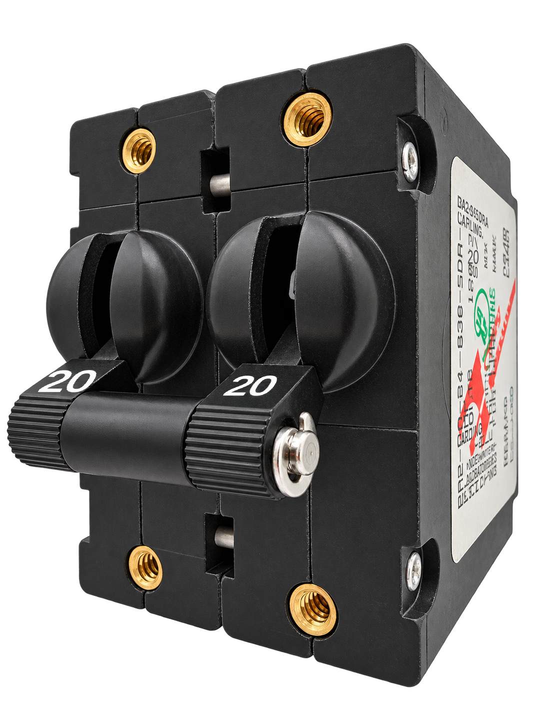 Carling B-Series 20A Double pole UL 489 Circuit Breaker