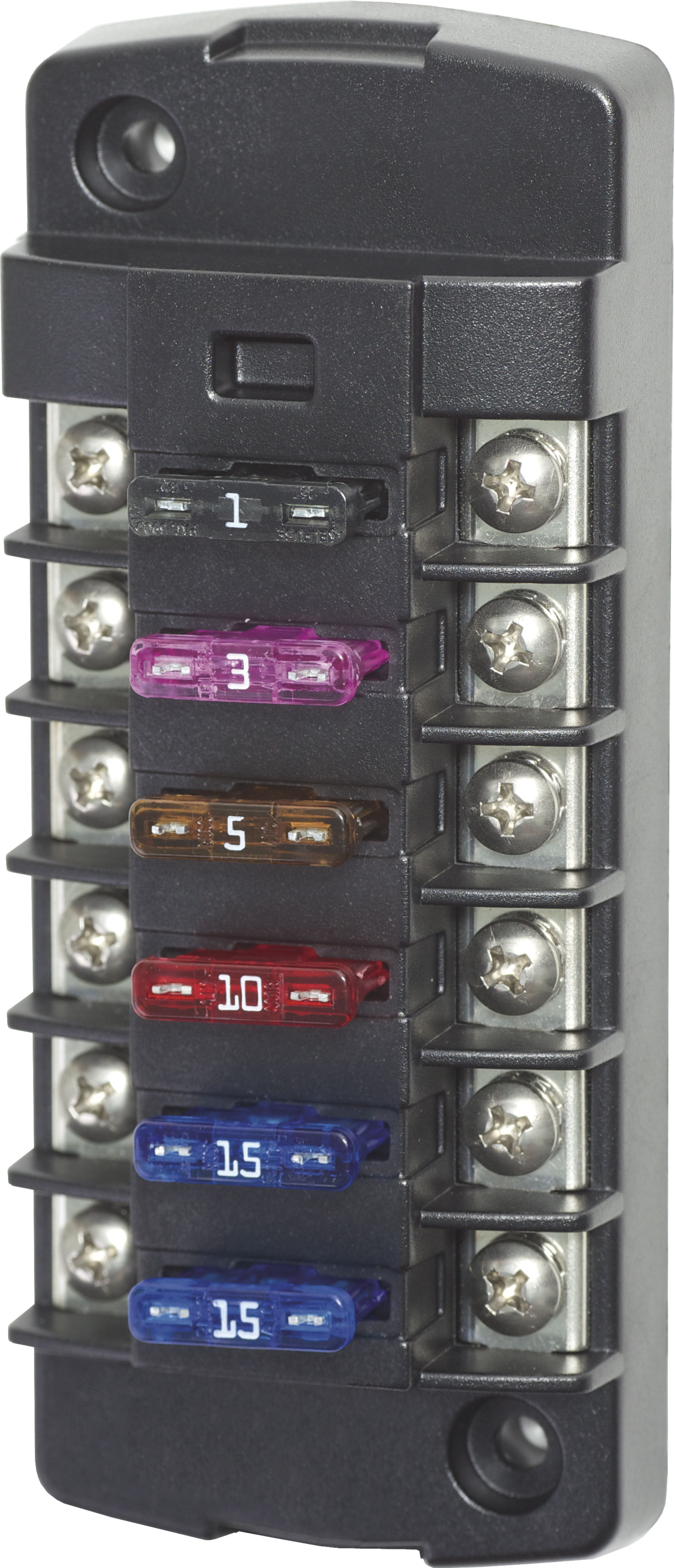 Blue Sea Systems ST Blade Fuse Block 6 Independent Circuits