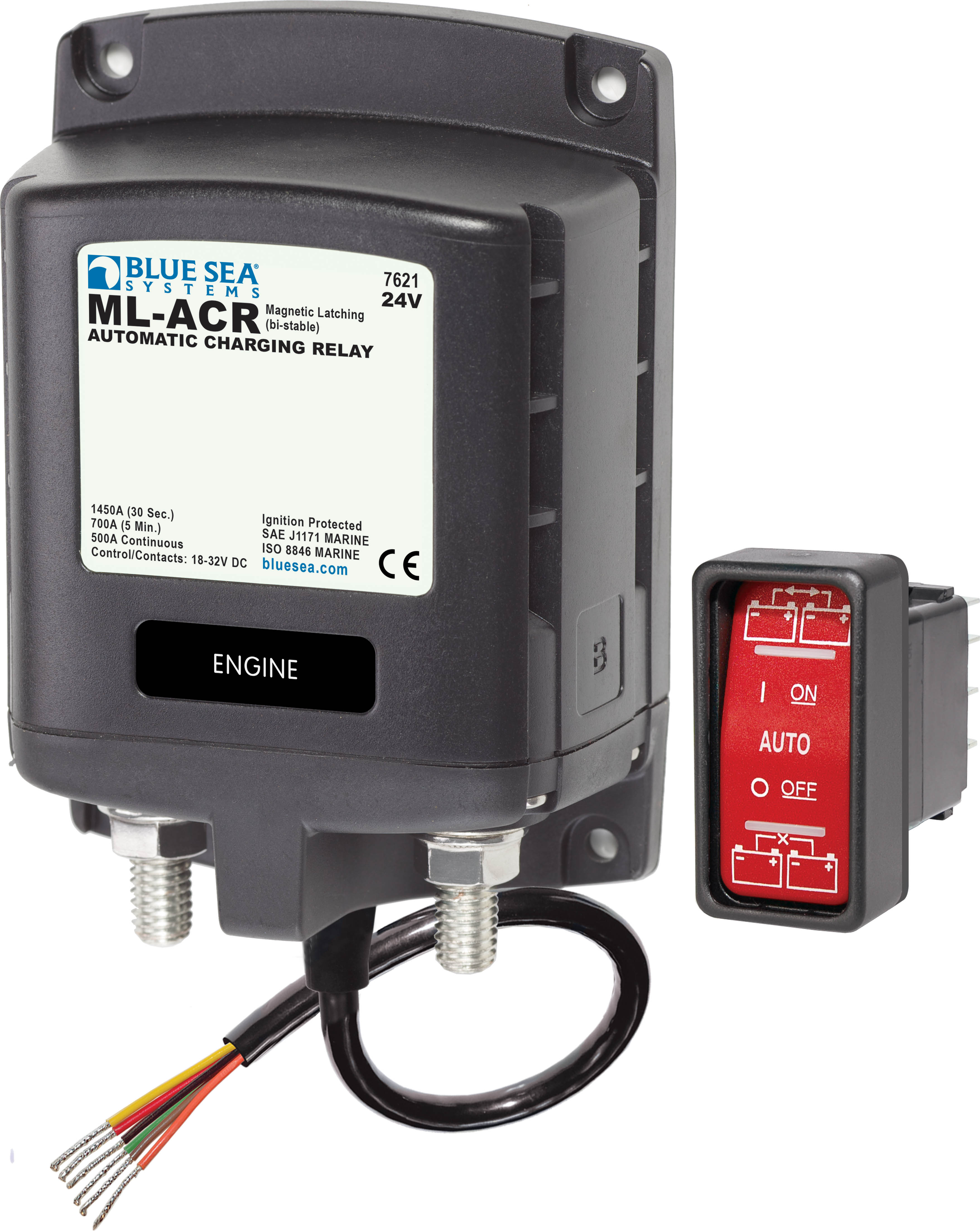 Blue Sea Systems ML-ACR Automatic Charging Relay - 24V DC 500A