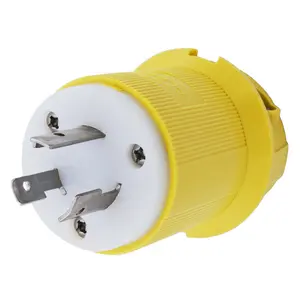 Hubbell HBL23CM11 single-pole plug in yellow