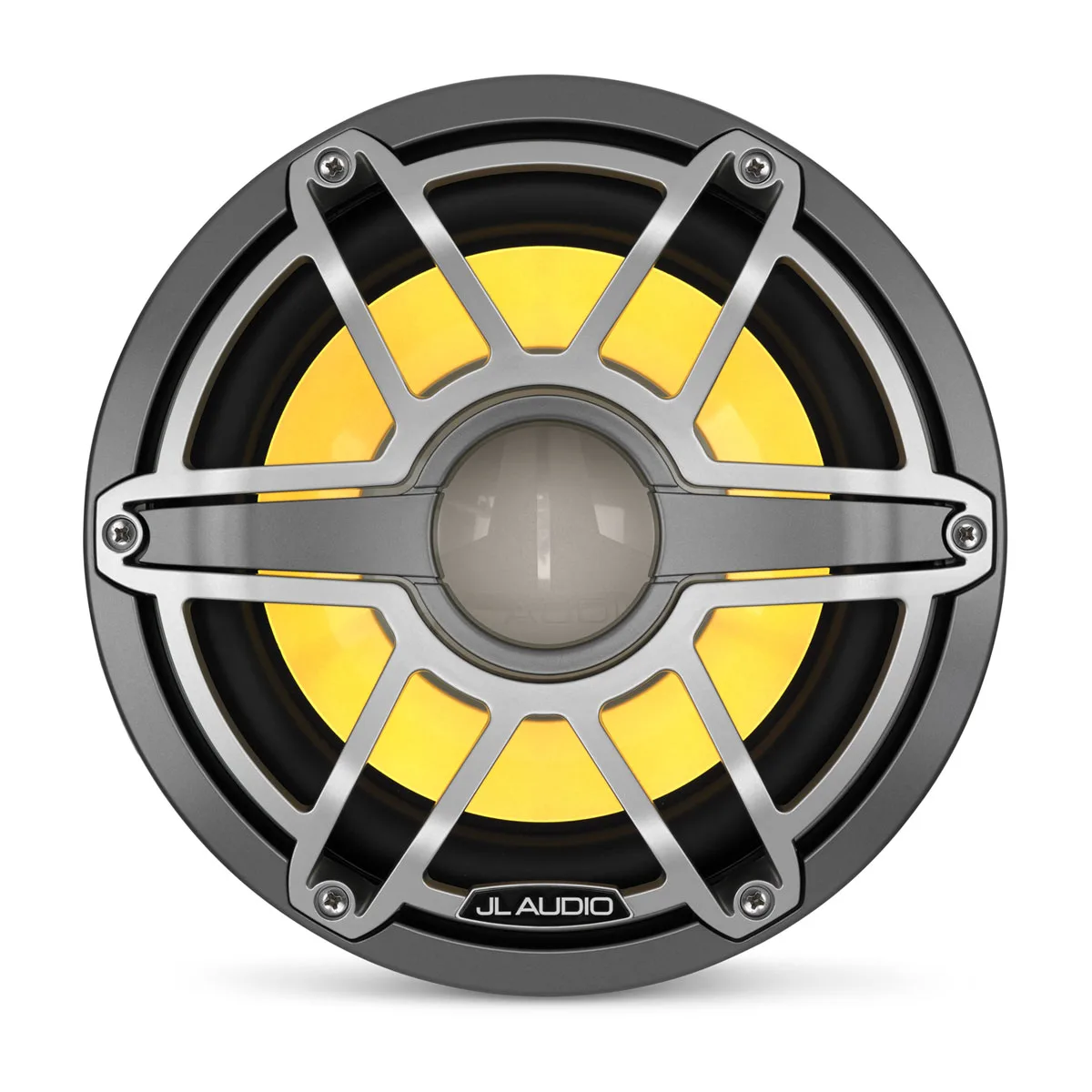 JL Audio M6 Marine Subwoofer, 10" with LED and Titanium Sport Grille (M6-10IB-S-GmTi-i-4)