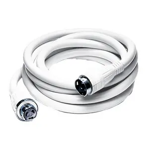 Hubbell HBL61CM42W marine shore power cable set in white