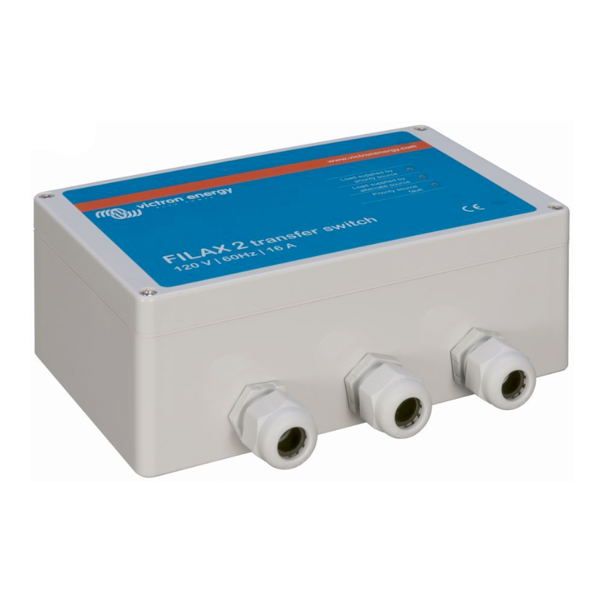 Victron Filax 2 transfer switch for 110 V/50 Hz and 120 V/60 Hz