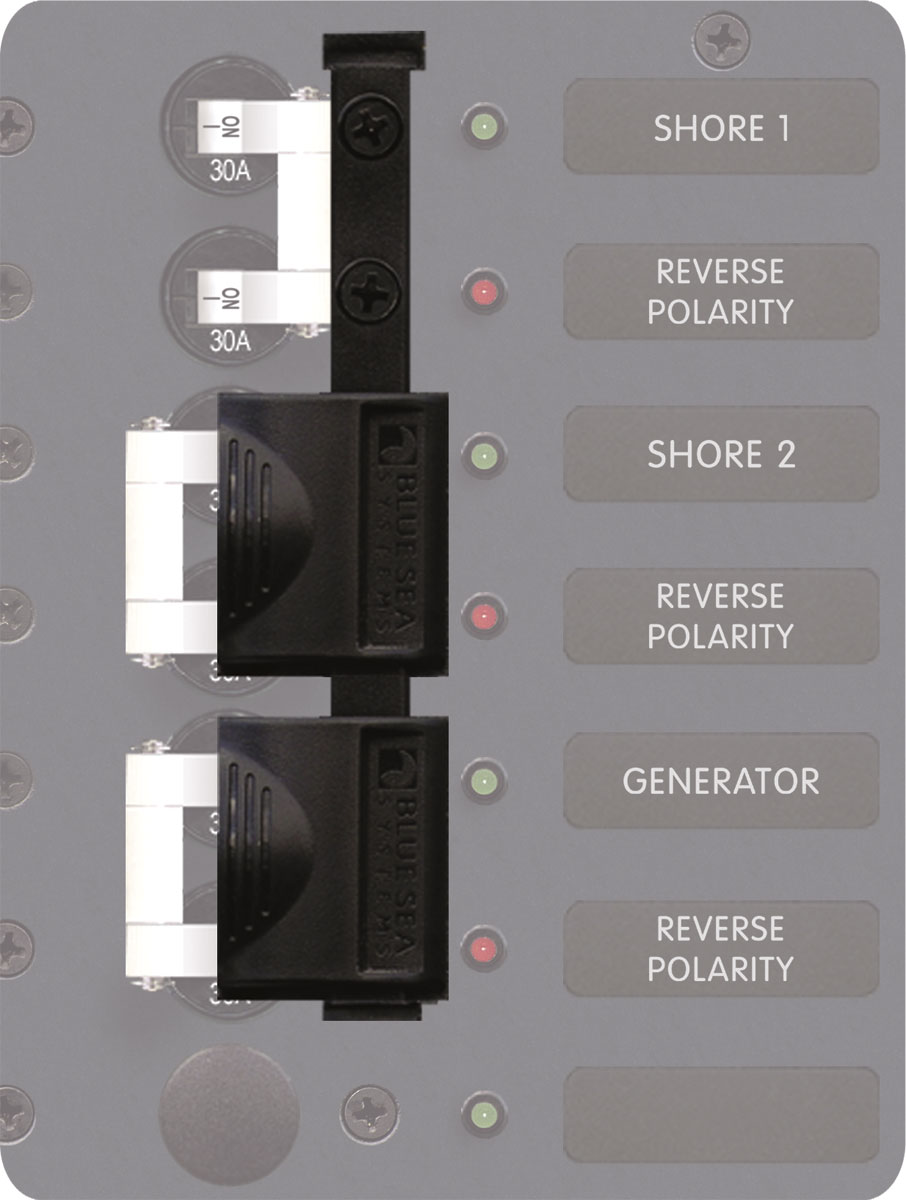 Blue Sea Systems Lockout Slide, 3 Position, 2 Pole