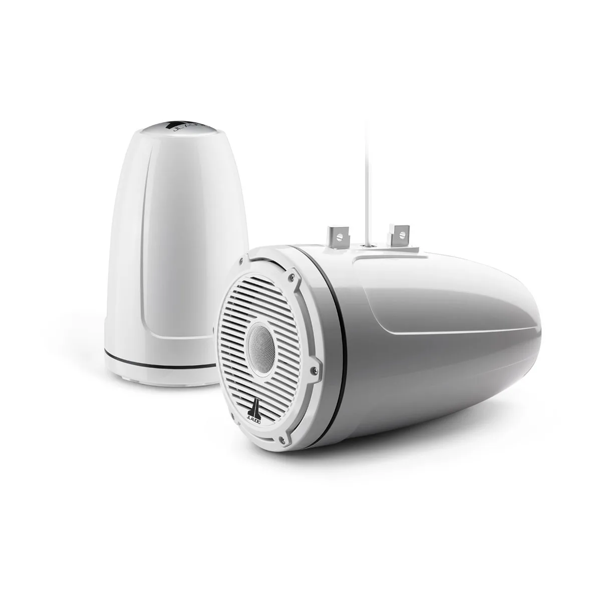 JL Audio M6 Enclosed Tower Speakers, 8.8" with White Classic Grille (M6-880ETXv3-Gw-C-3Gw)