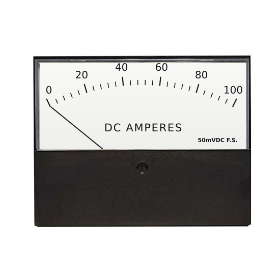 Hoyt HST-75 2.5-inch Analog DC Ammeter, 100 A