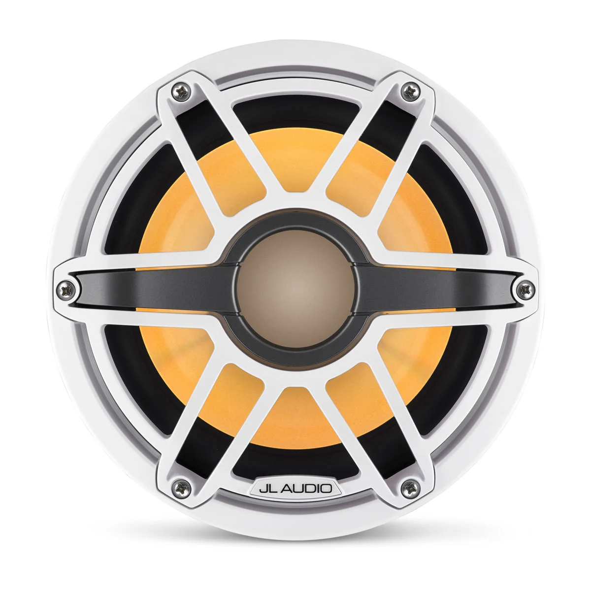 JL Audio M6 Marine Subwoofer, 8" LED and White Sport Grille (M6-8IB-S-GwGw-i-4)