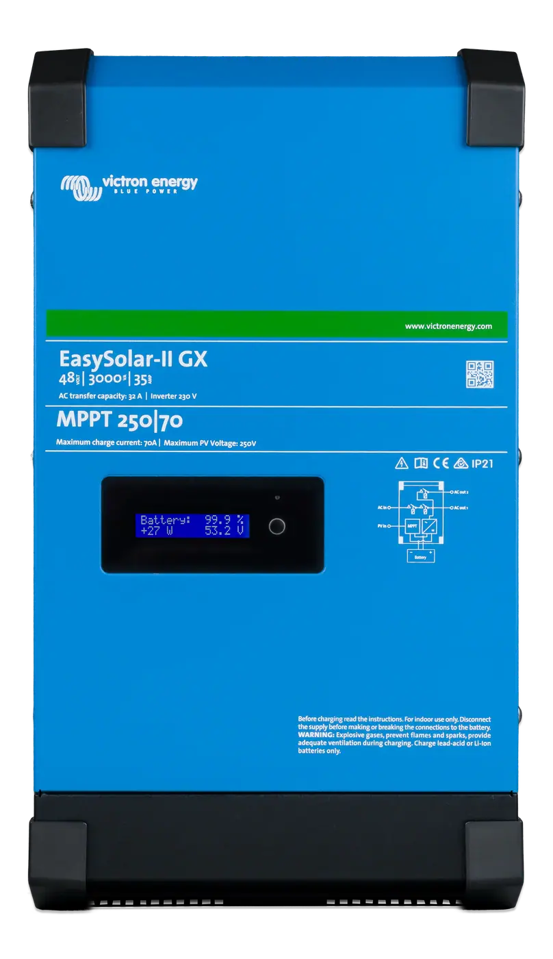 Victron EasySolar-II 48/3000/35-32 MPPT 250/70 GX inverter product view
