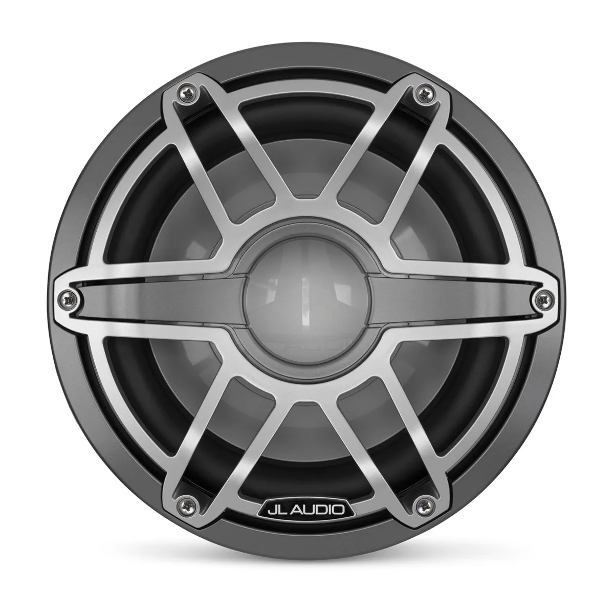 JL Audio M6 Marine Subwoofer, 10" with Titanium Sport Grille (M6-10W-S-GmTi-4)