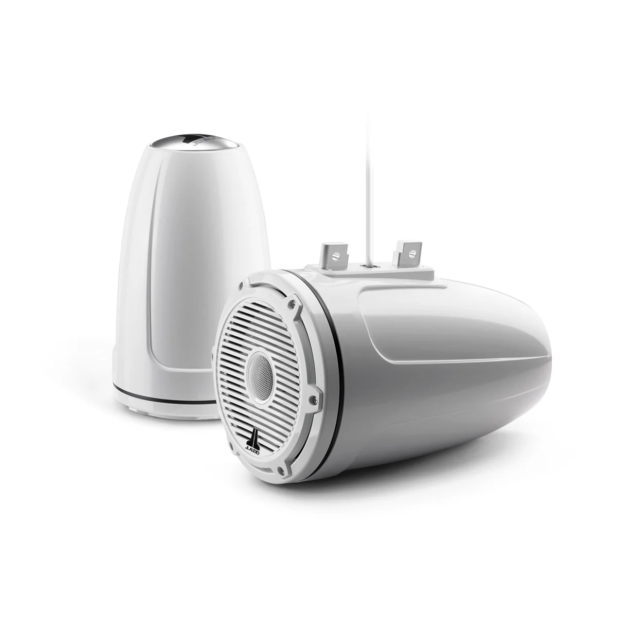 JL Audio M6 Enclosed Tower Speakers, 7.7" with White Classic Grille (M6-770ETXv3-Gw-C-3Gw)