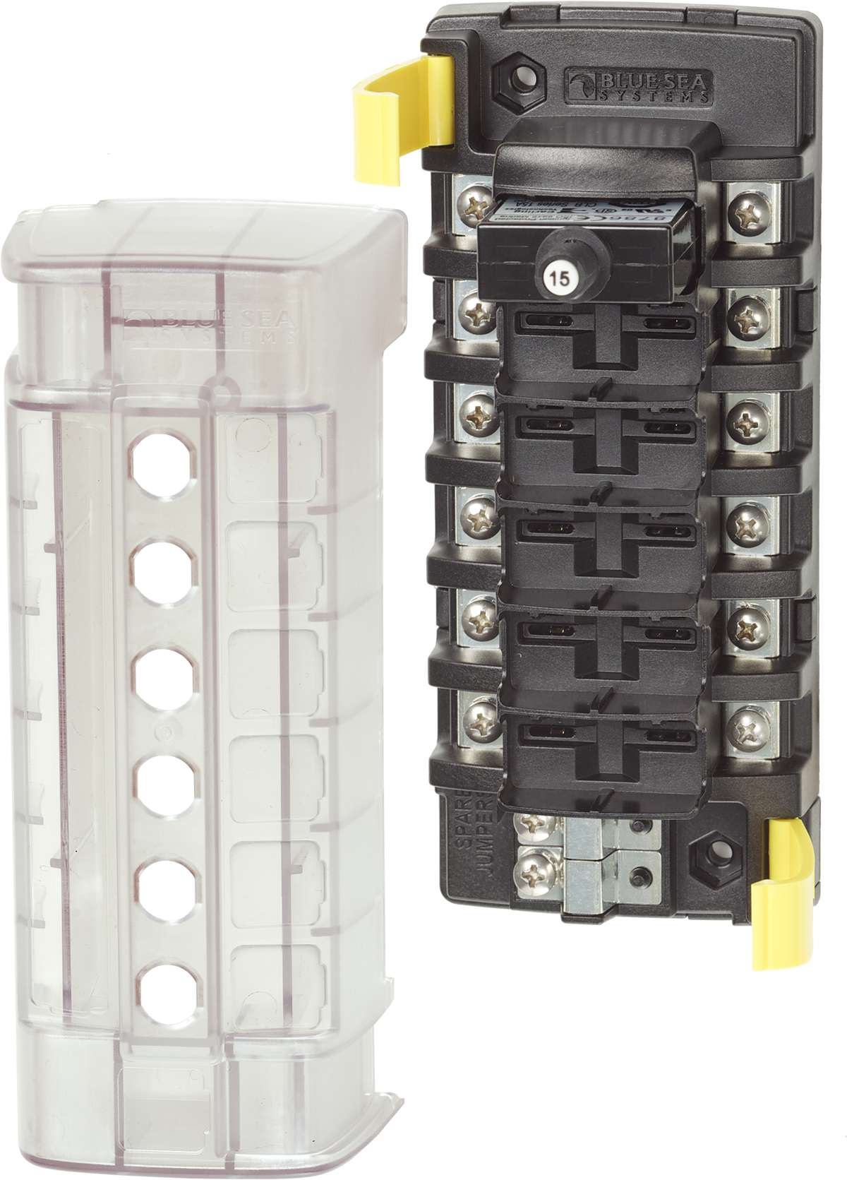 Blue Sea Systems ST CLB Circuit Breaker Block - 6 Independent Circuits