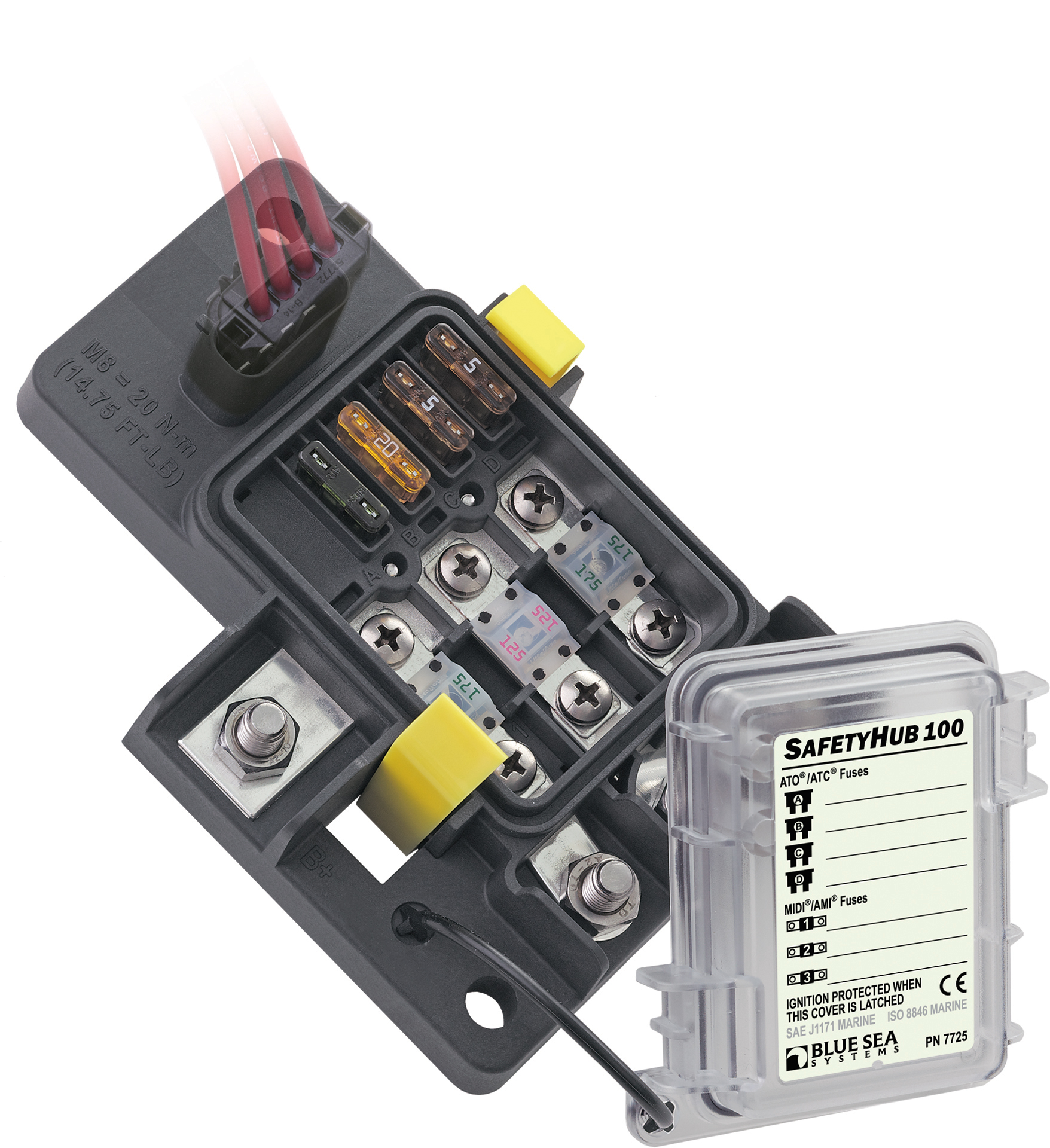 Blue Sea Systems SafetyHub 100 Fuse Block