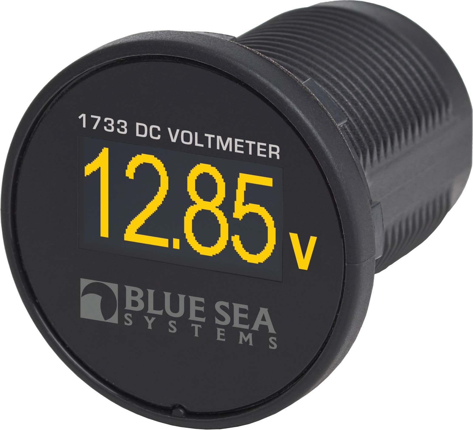 Blue Sea Systems Mini OLED DC Voltmeter, Yellow