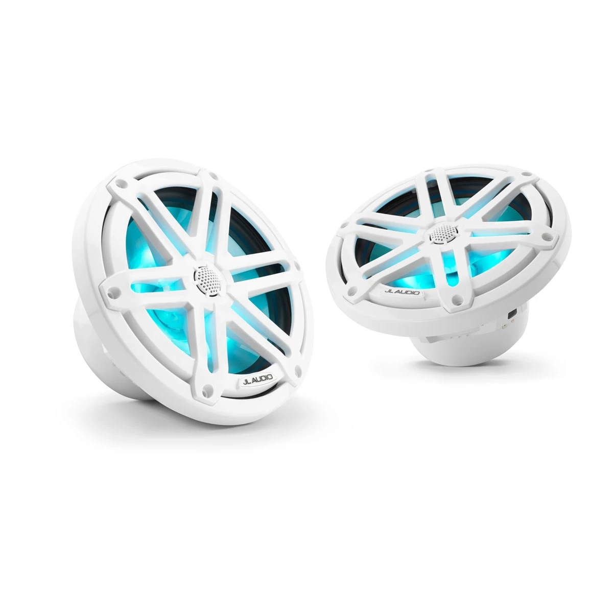 JL Audio M3 Marine Speakers, 7.7" with LED and White Sport Grille (M3-770X-S-Gw-i)
