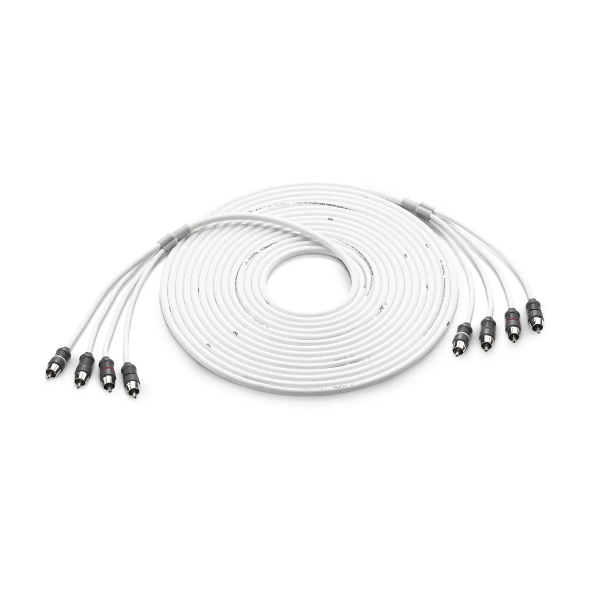 JL Audio Marine Audio Interconnect, 4-channel, 25' to 25' (XMD-WHTAIC4-25)