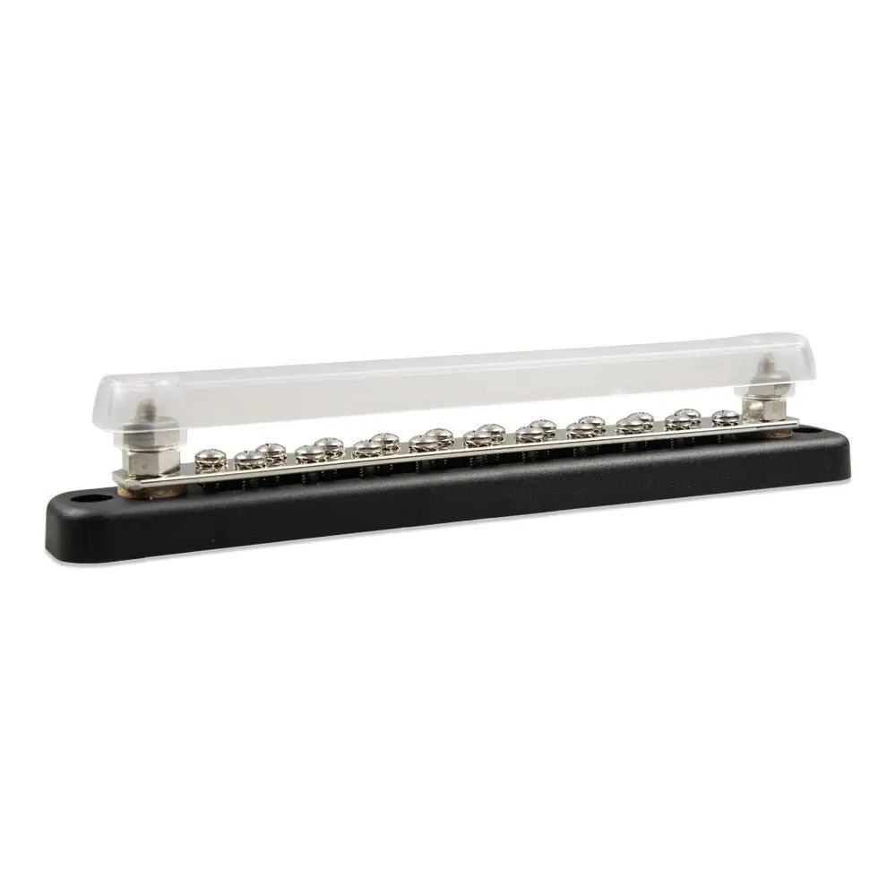 Victron Busbar 150 A 2P with 20 screws and clear cover
