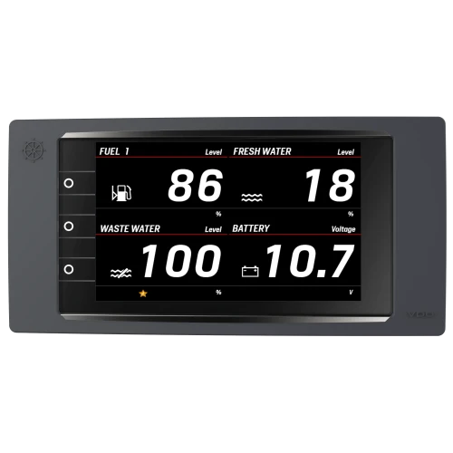 Veratron AcquaLink 7 inch black marine multifunction display