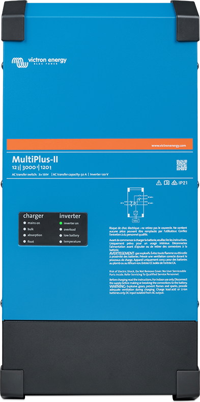 Victron MultiPlus-II 12/3000 120-50 2x 120 V inverter product view