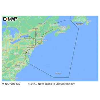 C-MAP REVEAL Coastal - Nova Scotia to Chesapeake Bay — M-NA-Y202-MS