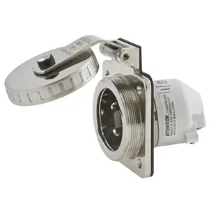 Hubbell HBL303SS marine shore power inlet in stainless