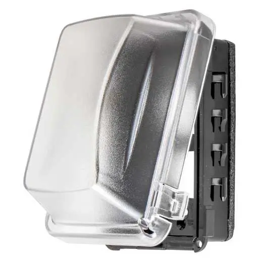 Hubbell RW57300 while-in-use covers in gray