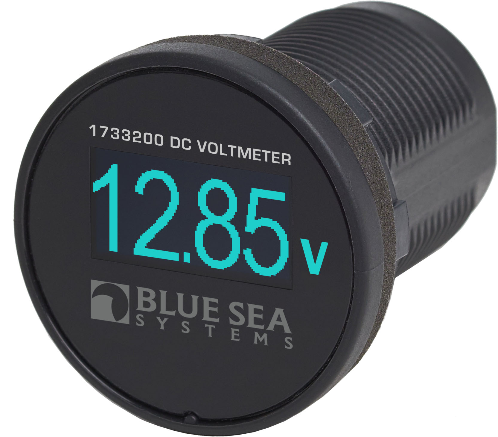 Blue Sea Systems Mini OLED DC Voltmeter, Blue
