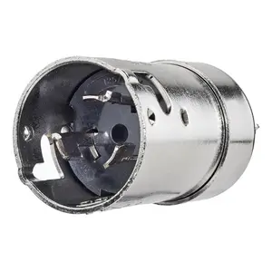 Hubbell HBL63CM65 marine plug in metallic