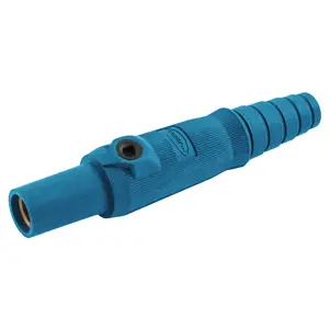 Hubbell HBL15FBL single-pole female plug in blue