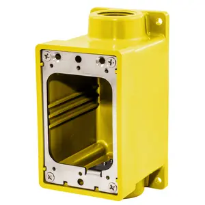 Hubbell HBL60CM84A marine electrical box in yellow